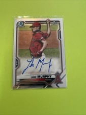 2021 Bowman Chrome LUKE MURPHY AUTOGRAPH/AUTO RC/ROOKIE ANGELS B9560