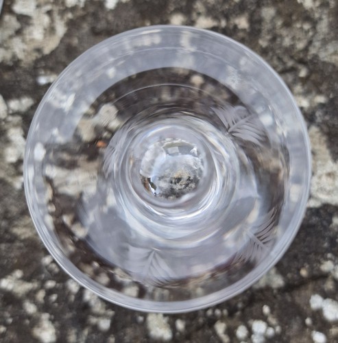 Vintage Stuart Crystal Woodchester Decanter & 6 Glasses, Engraved Fern Design (photo 3)