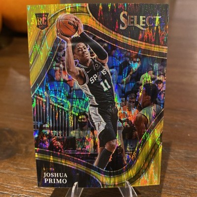 2021-22 JOSHUA PRIMO /10 PANINI SELECT COURTSIDE FLASH GOLD ROOKIE RC #276 SPURS