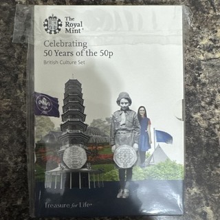 🔥 The Royal Mint Celebrating 50 Years Of The 50p British Culture Set 2019 🔥