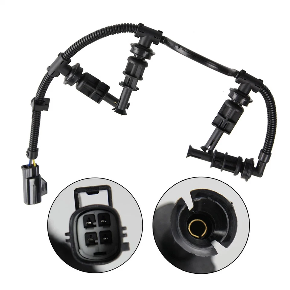 FOR 08-10 GLOW PLUGS SET FOR FORD 6.4L POWERSTROKE F250 F350 F450 WIRE HARNESS - Image 2 of 4