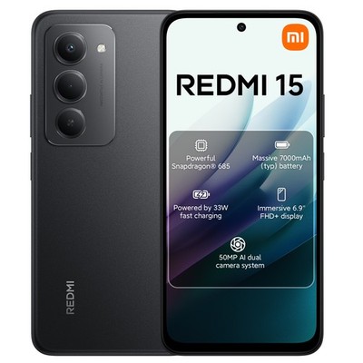 Xiaomi Redmi 15 Smartphone 6.9'' Handy 8+256GB NFC  Dual SIM 7000mAh
