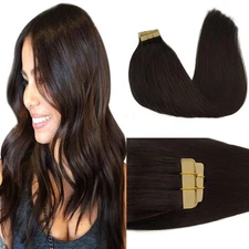 Invisible Tape-in Human Hair Extensions Adhesive Tape on Skin Weft Premium Hair