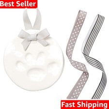 Pet Paw Print Keepsake Ornament Kit - DIY Hanging Clay Keepsake for Dogs  Ca...