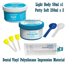 Dental Vinyl Polysiloxane Impression Material Silicon Light Body and Putty Soft