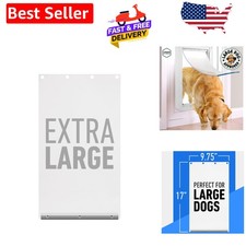 Durable Aluminum XL Dog Door Replacement   Compatible with DSRWXL
