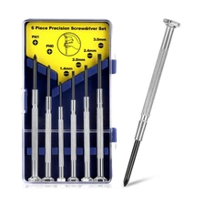 6PCS Small Screwdriver Set, Soodeei mini screwdriver set with 6 Different Siz...