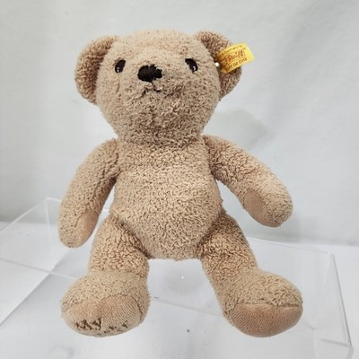Steiff 10'' Plush Teddy Bear Soft Cuddly Beige ''My First Steiff'' on Right Foot