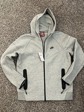 Nike Sportswear Tech Fleece Men's Full-Zip Hoodie - Dark Gray Heather/Black, L