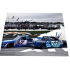 RARE Kyle Busch Carson Hocevar ATLANTA WIN 2026 SPIRE 2X autographed 8x10 photo