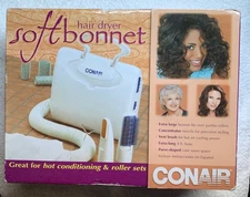 Conair Soft Bonnet Styling Hair Dryer  4 Heat/Speed With BrushSB1X New in OG Box