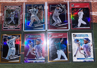 2023 DONRUSS ELITE SERIES KEN GRIFFEY JR. PINK FIREWORKS SP MARINERS | BLUE FOIL