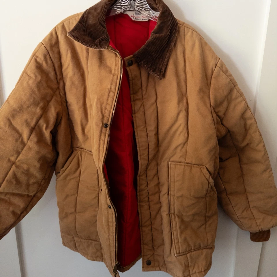 Vintage Walls Blizzard-Pruf Quilted Barn Coat Size XL Jacket Corduroy Chore Duck - Image 2 of 4
