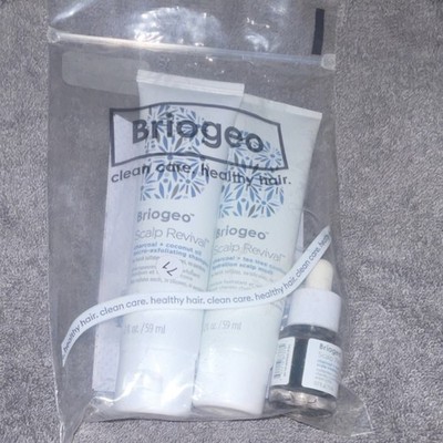 Briogeo Scalp Revival Travel Set Charcoal Coconut Tea Tree Shampoo Mask Serum