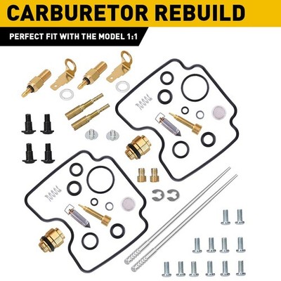 Carb Carburetor Rebuild Kit Fit Yamaha V-STAR 1100 XVS1100 Carb O-ring Heater EC