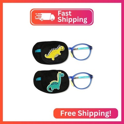 Astropic 2Pcs Eye Patches for Kids | Boys Dinosaur Eye Patch for Glasses | Medic