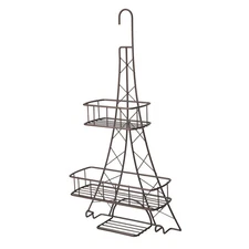 Elle Décor Ville Des Lumieres Collection Eiffel Tower Shower Brown 11.8"x 4.25"x
