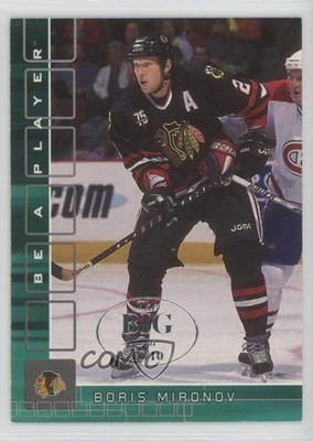 2001-02 ITG Be A Player Memorabilia 10/10 Boris Mironov #148 b8c