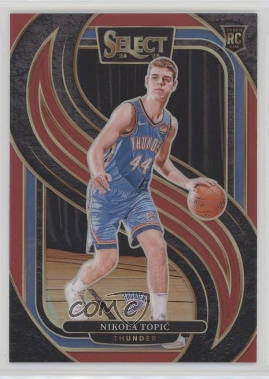2024-25 Panini Select Premier Level Red Prizm /199 Nikola Topic #171 Rookie RC