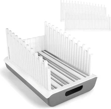 Bread Slicer Guide for Homemade with 304 Stainless Steel White and Grey 