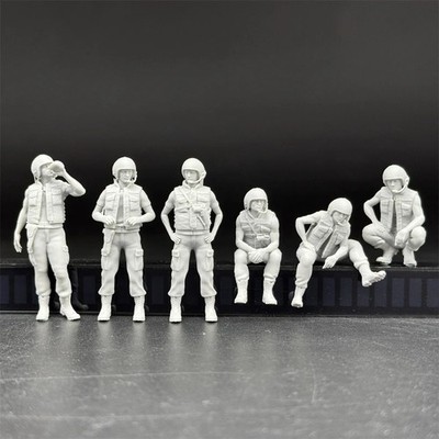 1/35 US Soldiers Tank Crew Vietnam RESIN FIGURE MODEL KIT Unassembled Unpainted