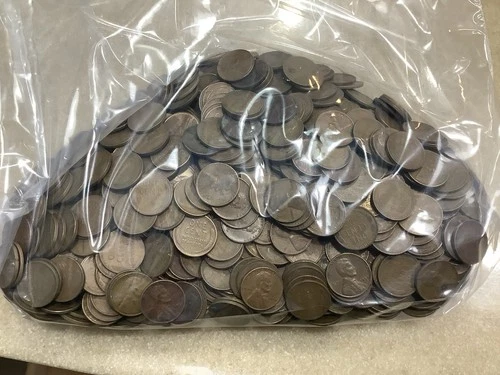 5 LBS Lincoln Wheat Cents *Grand Pa’s Collection* Must C
