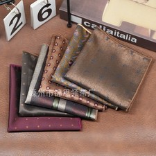 Silk Suit Accessories Pasiley Men's Vintage Square PocketBusiness Handkerchief