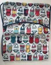Thirty-One 31 Cinch Sac Drawstring Back Pack Bag Swimsuits Beach Pool Tote - NEW