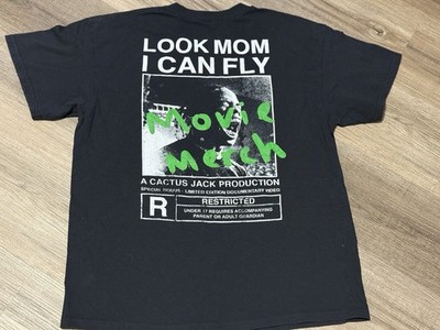 Travis Scott Cactus Jack Productions  Look Mom I Can Fly'' Black Large T-Shirt
