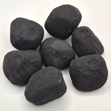 Black Ceramic Gas Fire Pebbles Set of 7 Suits Gas & Ethanol Fires