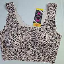 NEW Bali Women's Comfort Revolution 360 Bra MEDIUM Pullover Cheetah DF3491