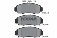 Textar 2372901 Bremsbelagsatz, Scheibenbremse FüR Honda