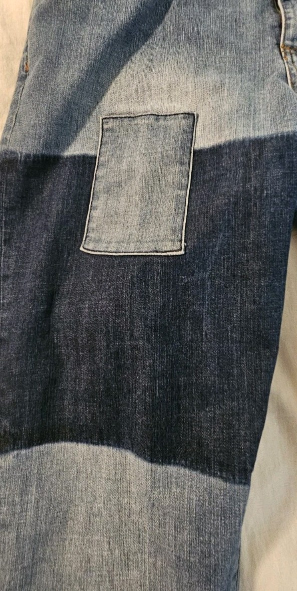 Standard & Practices Patchwork Colorblock Jeans W… - image 3