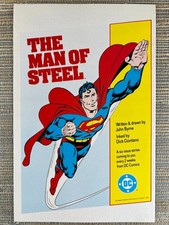 DC Comics Superman The Man of Steel John Byrne 1986 Vintage Print Ad