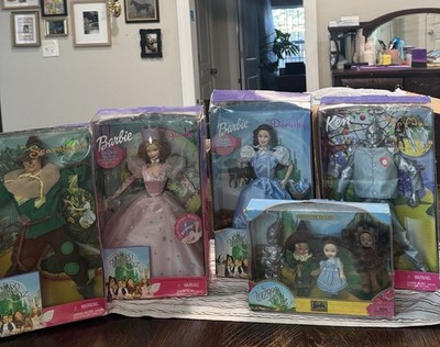 Mattel Barbie Collector Wizard of Oz Doll Lot Dorothy Glinda Ken Scarecrow