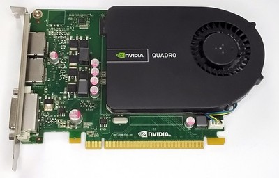 PCIe x16 Grafikkarte HP, nVidia Quadro 2000, 1 GB GDDR5, DVI 2x DP, gebraucht