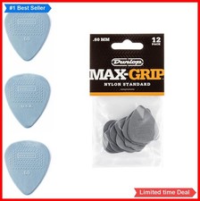 Guitar Picks 0.60mm Nylon 12 Pack Max Grip Texture Non Slip Control for