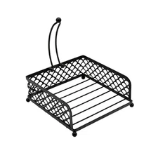 LalyBuy Napkin Holder - Black Iron Traditional Napkin Holder