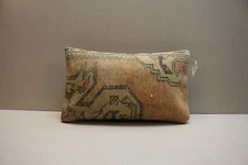 Vintage Turkish Kilim Rug Pillow Cover Handmade Red Decorative Cushion 12x20 İNC