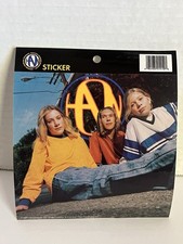 Hanson brothers boyband group sticker vintage new-old-stock 1997 MMMBop VTG NOS