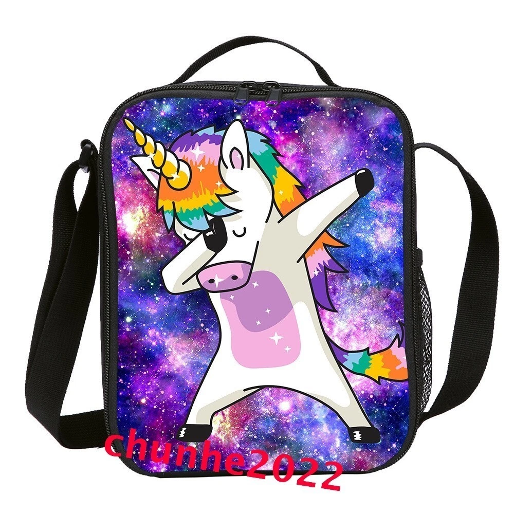 Unicorn Kid Lunch Bag, Picnic Food Bag, Lunchbox Gift