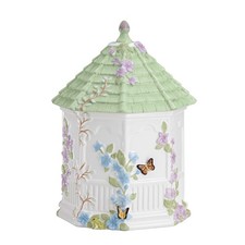 Lenox Butterfly Meadow Gazebo Figurativo Barattolo per Biscotti, 10 Pollici, Bianco