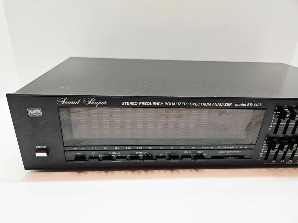 Rare ADC Sound Shaper SS-412X Stereo Frequency Equalizer Spectrum Analyzer - Image 4 of 4