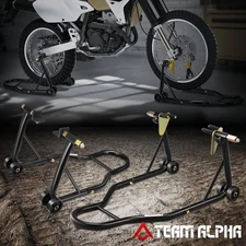 880lbs Motorcycle Front & Rear Stand Forklift Spoolift Paddock Swingarm Lift