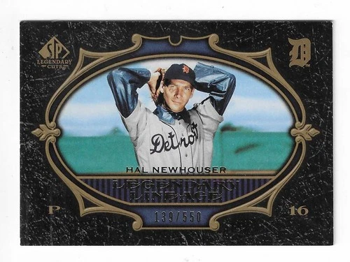 2007 SP Legendary Cuts Baseball Legendary Lineage Hal Newhouser Card-#/550