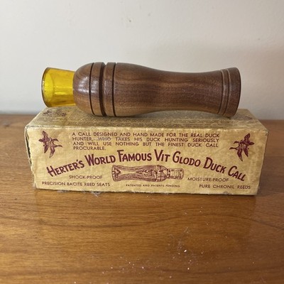 Vintage Herter s World Famous  Vit Glodo  Duck Call #272 In Box with manual ￼