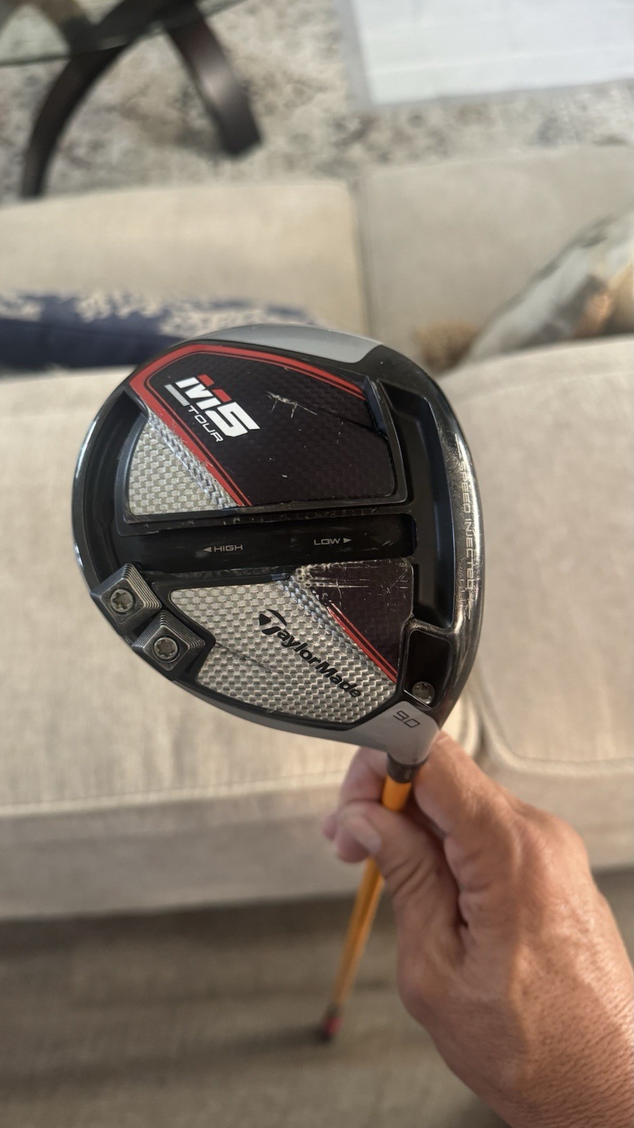 TaylorMade M5 Tour Driver 9.0 Deg UST 65 Gold S-flex Low Torque