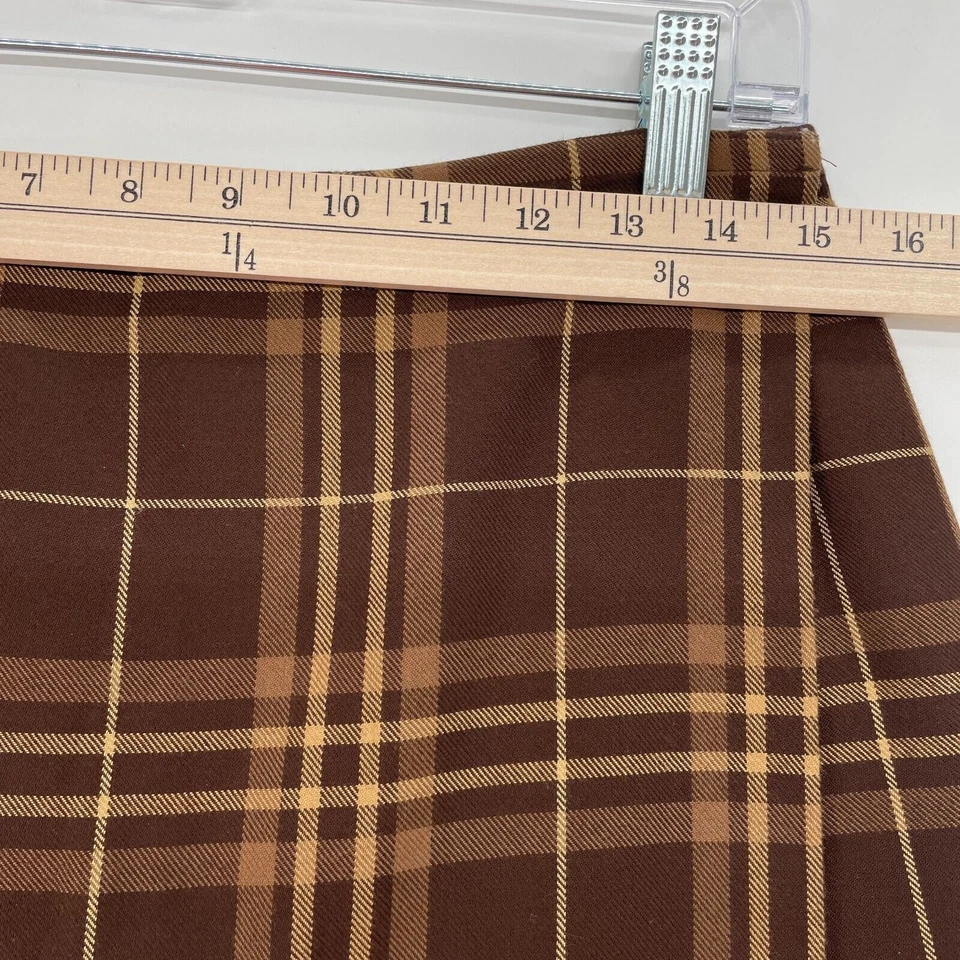 EP Pro женские шорты размер 10 винтажные коричневые клетчатые гольф спорт на открытом воздухе - Изображение 2 из 4