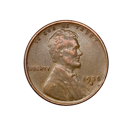 1935-S Lincoln Wheat Penny Cent - G/VG Good or Better Very Nice