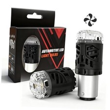 1157 LED Bulbs, White, 30 Watts, 4400 Lumen, Fan, Error Free 1157 White